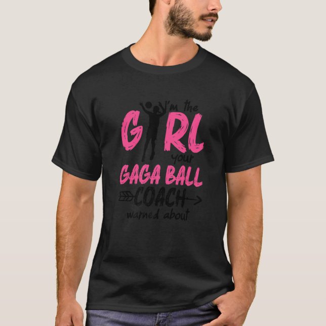Camiseta Gaga Ball Dodgeball Gaga Girl Coach Team 1 (Frente)