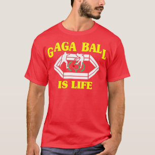 Camiseta Gaga Ball Pit É A Vida Dodgball Soccer Engraçado L