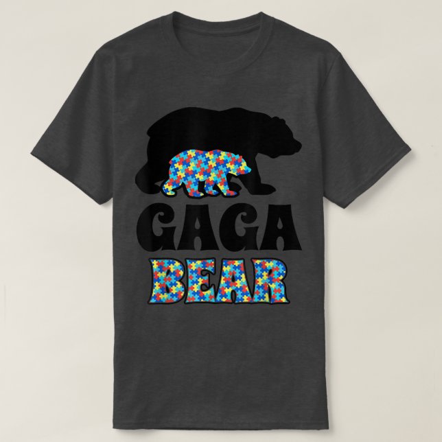 Camiseta Gaga Bear Autism Awareness  (Frente do Design)