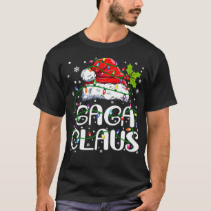 Camiseta Gaga Claus Christmas Lights Pajama Family Matchin