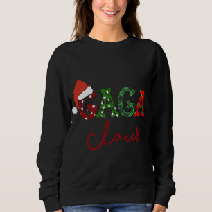 Camiseta Gaga Claus Christmas Santa Hat - Vovó presente de