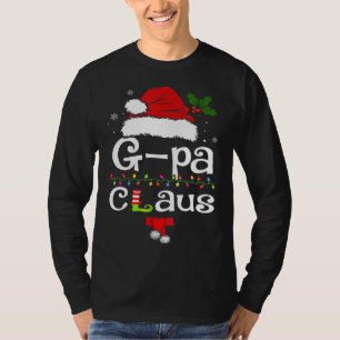 Camiseta Gaga Claus Leopard Papais noeis de Natal Presente 