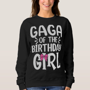 Camiseta Gaga Da Garota De Aniversário Matriz De Família De