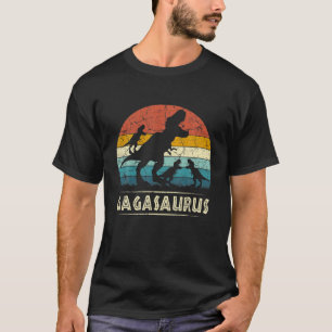 Camiseta Gaga Dinossauro Gagasaurus 3 Três Crianças Engra