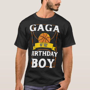 Camiseta Gaga Do Festa De Aniversário De Basquete De Aniver