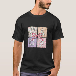 Camiseta Gaga Flores Arco Coqueta Bonita Mãe Avó Mulheres T