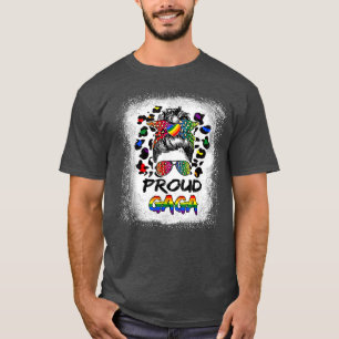 Camiseta Gaga LGBTQ orgulhosa do orgulho mês de casamento