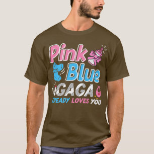 Camiseta Gaga Rosa Ou Azul Te Ama A Revelação De Gênero Beb