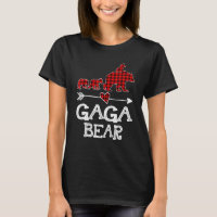 Gaga Urso Xadrez Búfalo Vermelho Gaga Urso Pijama