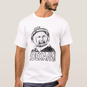 Camiseta Gagarin Astronaut Space URSS Rússia