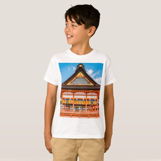 Camiseta Gai-Haiden, santuário de Fushimi Inari-Taisha, Kyo (Frente Completa)