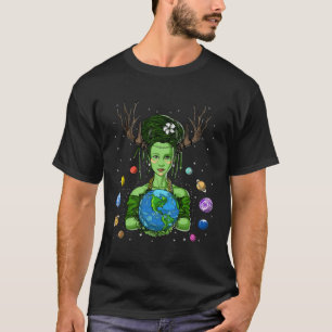 Camiseta Gaia Deusa Grega Dia da Mãe Terra Hippie Environ