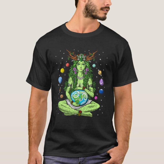 Camiseta Gaia Greek Goddess Pagan Mother Earth Hippie Natur (Frente)