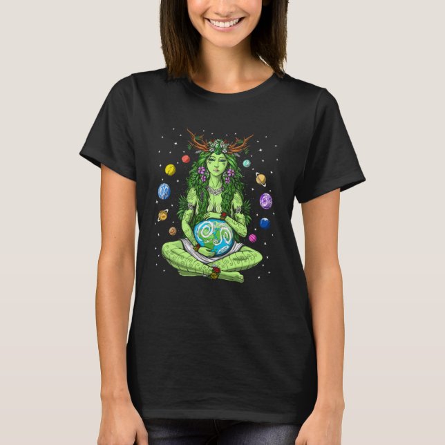 Camiseta Gaia Greek Goddess Pagan Mother Earth Hippie Natur (Frente)