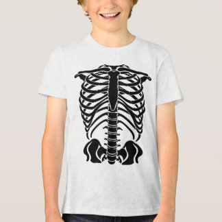 Camiseta Gaiola Torácica de Esqueleto Preto