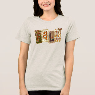 Camiseta Gaita Estética de Outono Coquette Abóbora Xadrez F