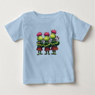 Camiseta Gaiteros para a Ceia de Burns Cardos Escoceses