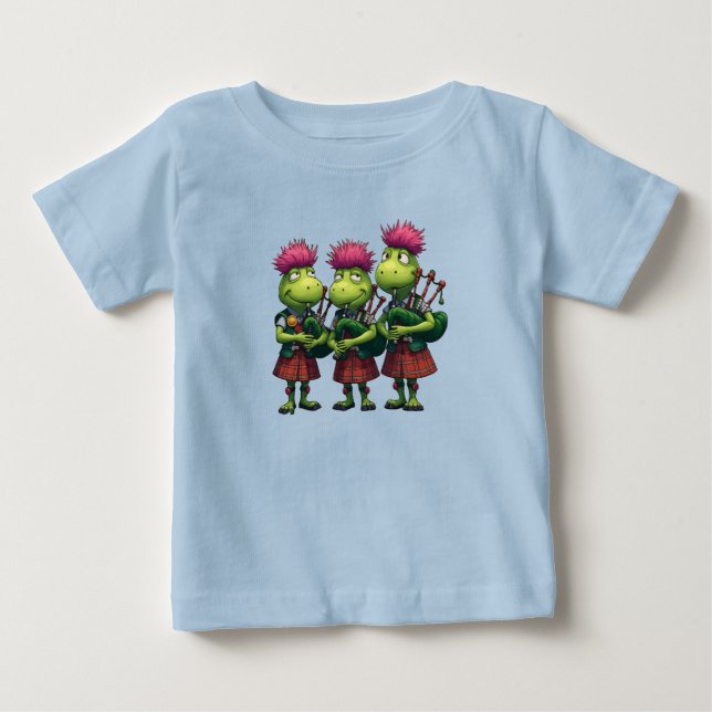 Camiseta Gaiteros para a Ceia de Burns Cardos Escoceses (Frente)