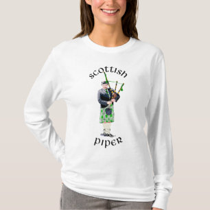 Camiseta Gaitista Gentleman com Kilt Verde