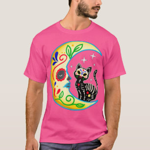 Camiseta Gaivota Gato Lua Dia das Bruxas dos Mortos 2
