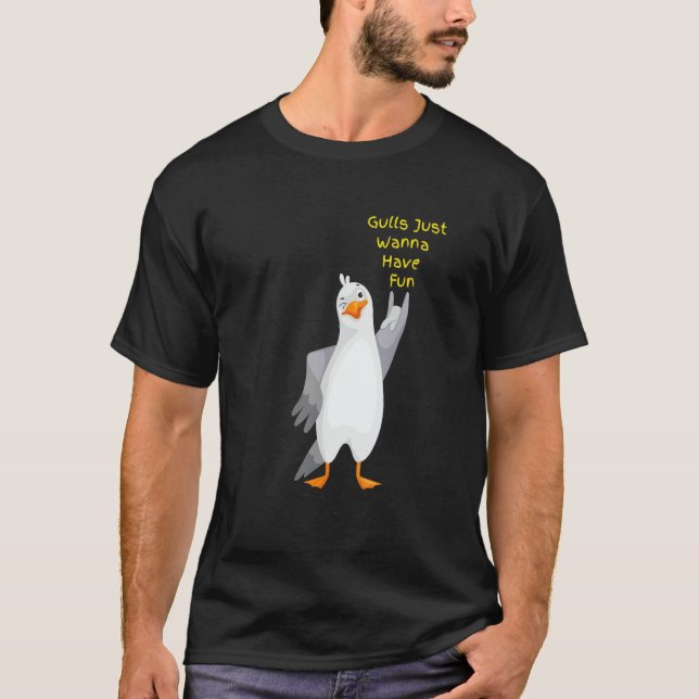 Camiseta Gaivota Para Aves De Festa (Frente)