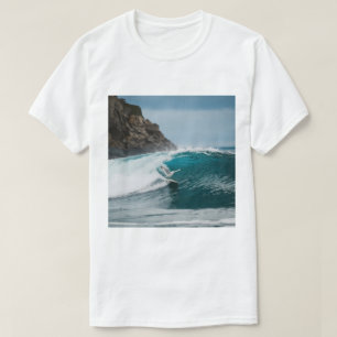 Camiseta Gaivota Surfista de Inverno, Gaivota Surfando, Gai