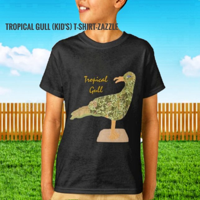 Camiseta Gaivota tropical (Criador carregado)