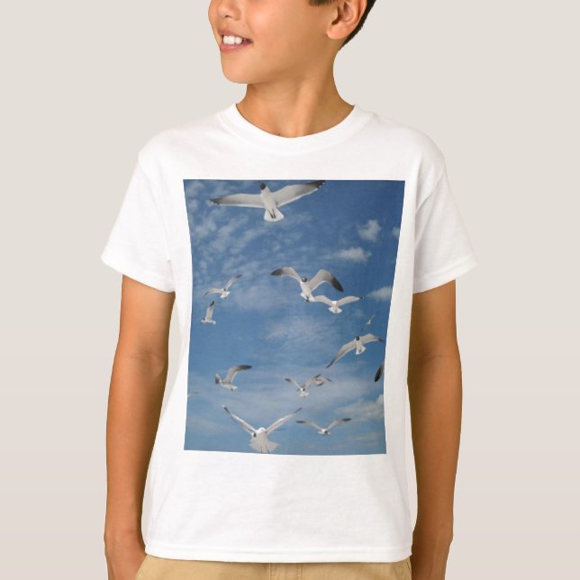 Camiseta Gaivotas em vôo (Frente)