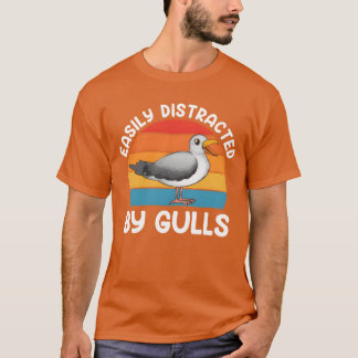 Camiseta Gaivotas facilmente distraídas por Gulls Bird Love