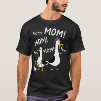 Camiseta Gaivotas Mamães Engraçadas Dia das Mães