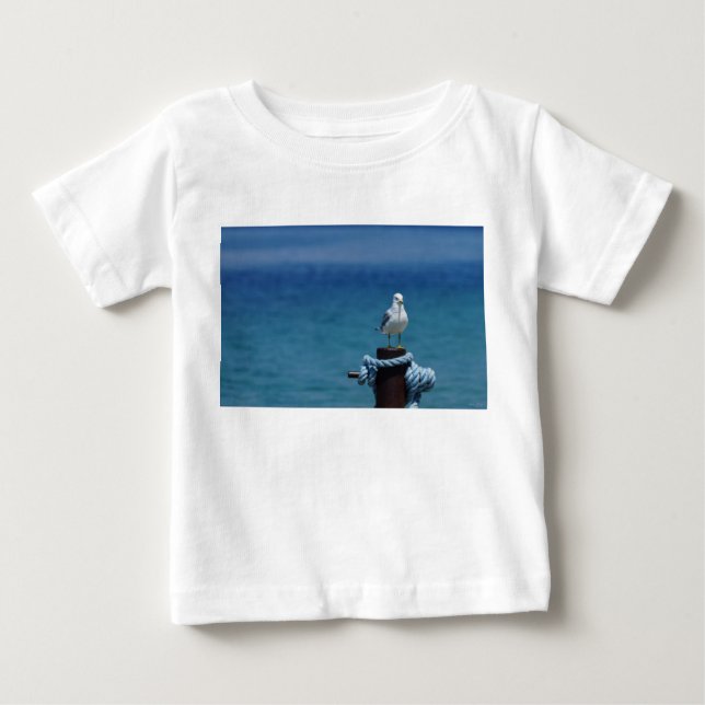 Camiseta Gaivotas Paraíso Em Mackinac (Frente)