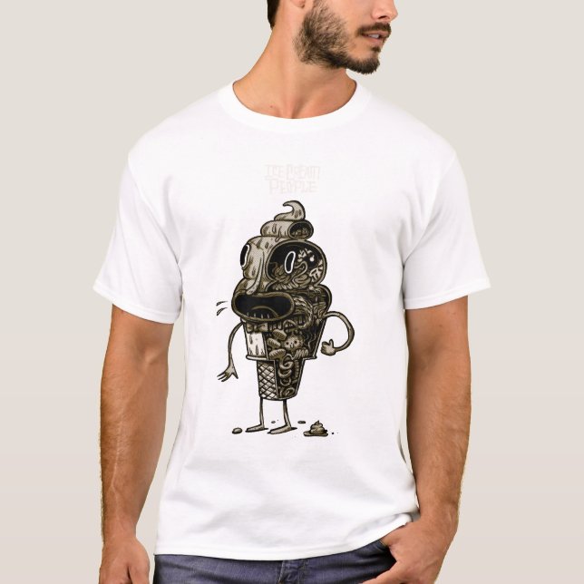 Camiseta gajo-- gire ao redor (Frente)