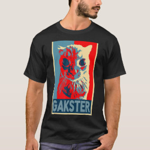Camiseta Gakster Meme gata bonitinha amante de gato retrô v