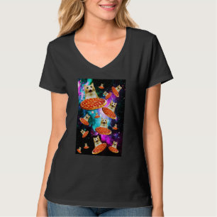 Camiseta Gala de Comida Sarcasmo Gatinho Astronauta Gato Pi