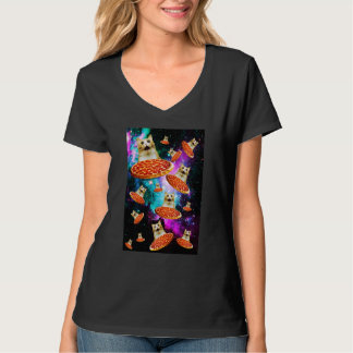 Camiseta Gala de Comida Sarcasmo Gatinho Astronauta Gato Pi