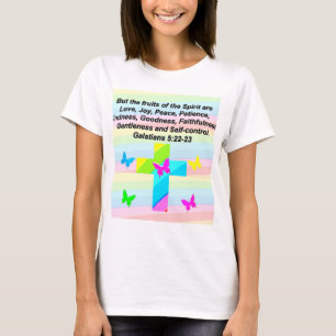 Camiseta GALÁCIOS bonito 5 FRUTAS DO ESPÍRITO
