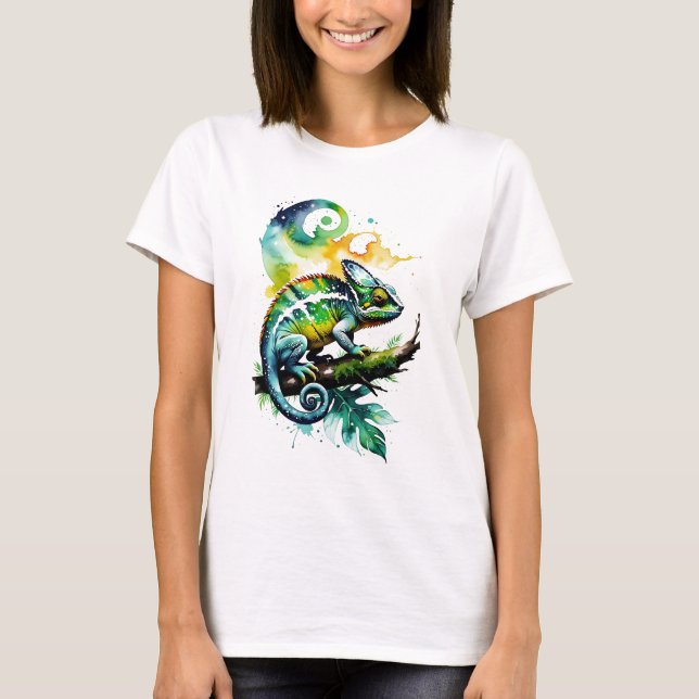 Camiseta Galactic Chameleon (Frente)