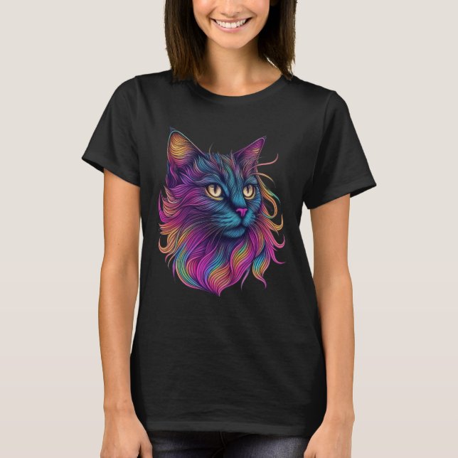 Camiseta Galactic Feline Majestade (Frente)