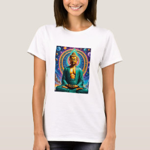 Camiseta Galáctica Buda Cósmica de Iluminismo