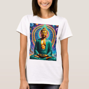 Camiseta Galáctica Buda Cósmica de Iluminismo