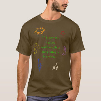 Camiseta Galáctica Busca A Exploração Universo