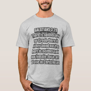 Camiseta Gálatas 3:28 — Versão do Rei Tiago (KJV 1900)