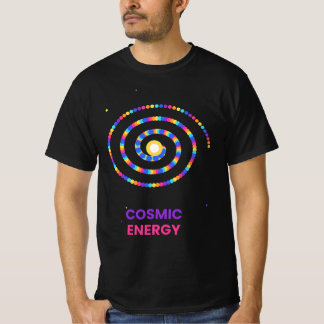 Camiseta Galáxia Arco-íris Energia Cósmica