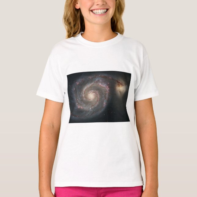 Camiseta Galáxia de redemoinho (Espaço) (Universo) (Messier (Frente)