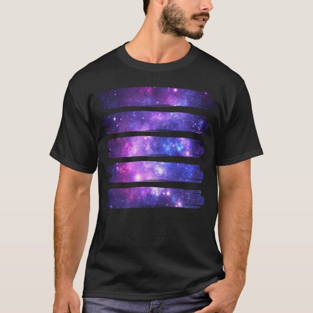 Camiseta Galáxia do Espaço Artístico (Frente)