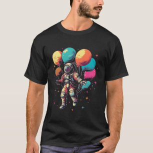Camiseta Galáxia dos Planetas Universos do Espaço Astronaut