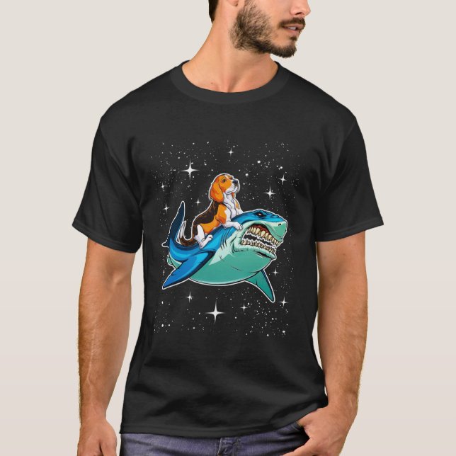 Camiseta Galáxia Espacial do Cachorro Salva-Vazio (Frente)