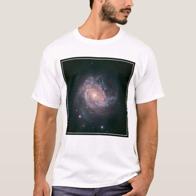 Camiseta Galáxia Espiral Barred Messier 83. 2 (Frente)