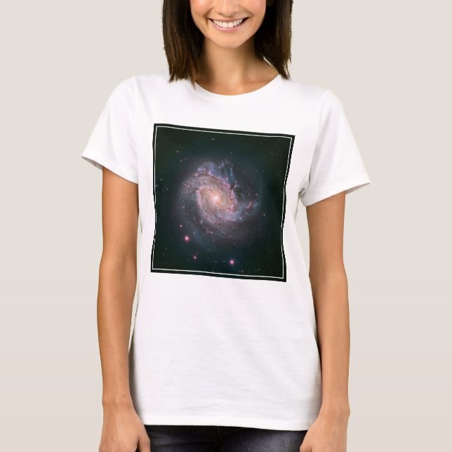 Camiseta Galáxia Espiral Barred Messier 83. 2 (Frente)