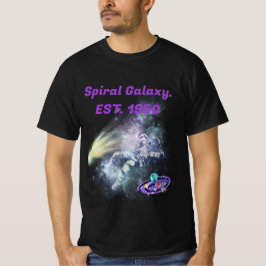 Camiseta Galáxia Espiral l EST 1950 l espaço Legal l Negro